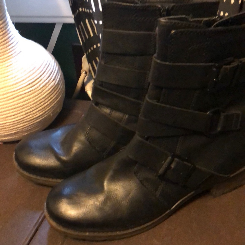 Crown Vintage Moto Boot w/buckle